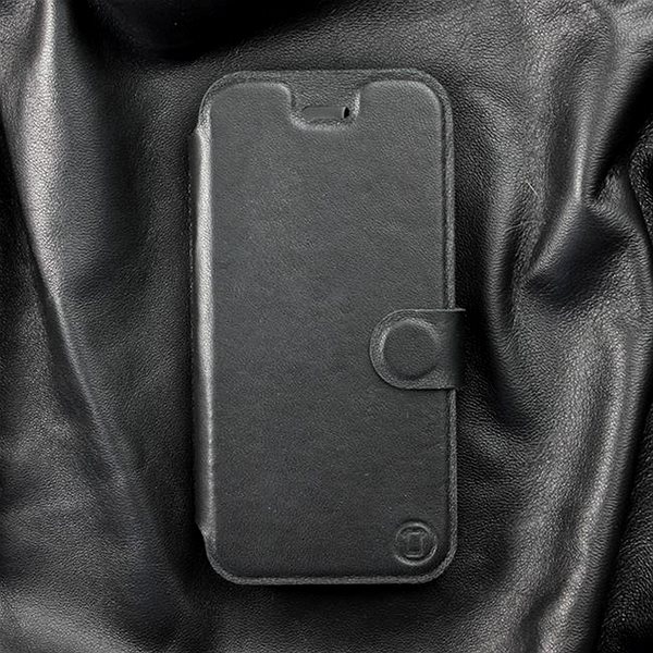 Kryt na mobil Flip puzdro na mobil Samsung Galaxy A21S – Čierne – kožené – Black Leather ...