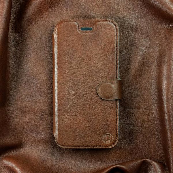 Kryt na mobil Flip puzdro na mobil Samsung Galaxy A21S – Hnedé – kožené – Brown Leather ...