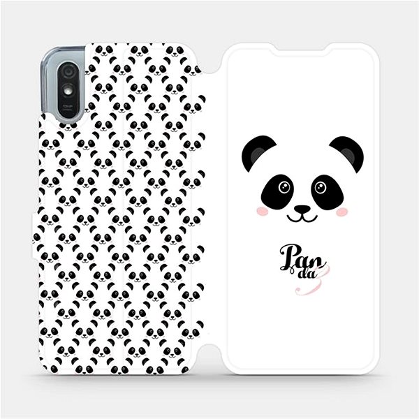 Kryt na mobil Flipové puzdro na mobil Xiaomi Redmi 9A – M030P Panda Amálka ...