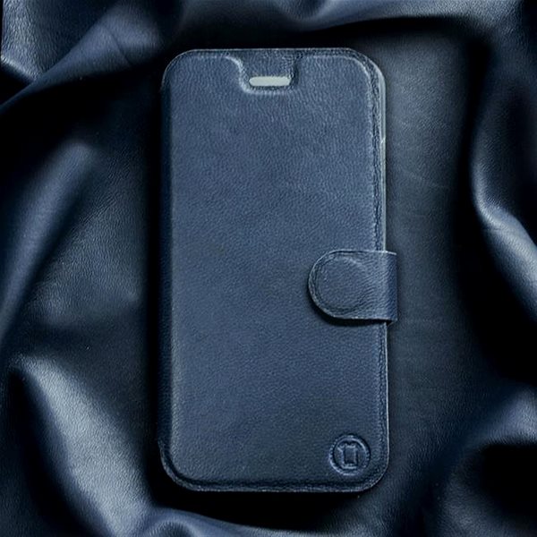 Kryt na mobil Kožené flip puzdro na mobil Motorola Moto E7 Power – Modré – Blue Leather ...