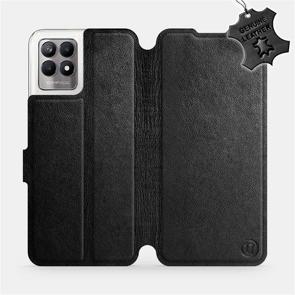 Pouzdro na mobil Mobiwear Kožené flip pouzdro pro Realme 8i - Černé - L_BLS ...