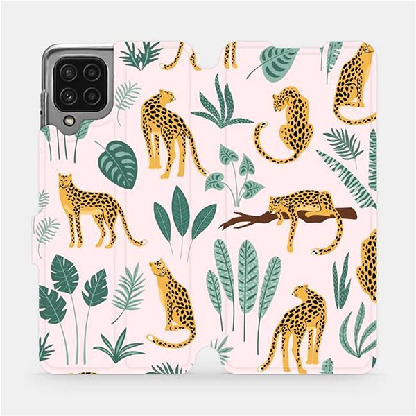 Pouzdro na mobil Mobiwear Flip pouzdro pro Samsung Galaxy A22 4G - MP07S Leopardi ...