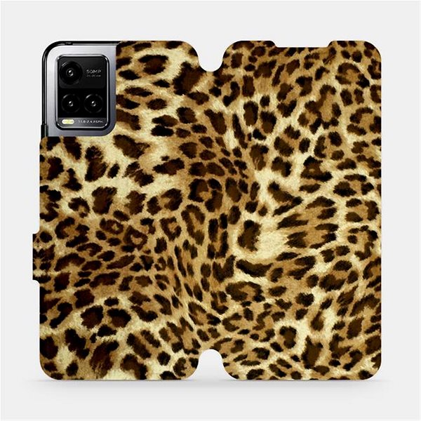 Pouzdro na mobil Mobiwear Flip pouzdro pro Vivo Y33s - VA33P Leopardí vzor ...