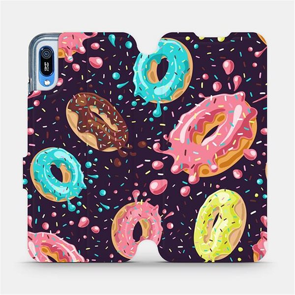 Puzdro na mobil Mobiwear flip puzdro na Huawei Y6 2019 – VP19S Donuty ...