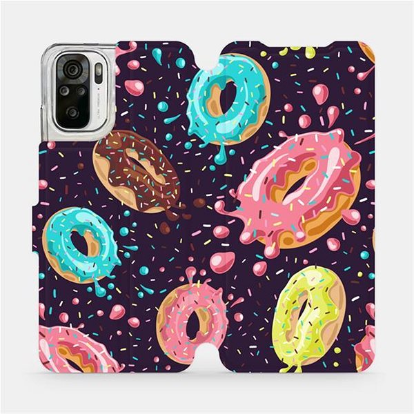 Puzdro na mobil Mobiwear flip puzdro na Xiaomi Redmi Note 10 – VP19S Donutky ...