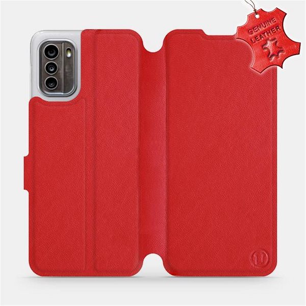 Puzdro na mobil Mobiwear kožené flip na Nokia G60 5G – Červené ...