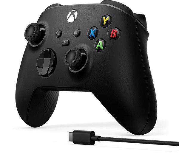 Gamepad Microsoft Xbox Wireless Controller + USB-C Cable Boční pohled