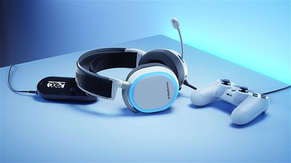 Gaming Headphones SteelSeries Arctis Pro + GameDAC, White Lifestyle