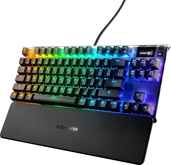 Gaming Keyboard SteelSeries Apex 7 TKL (Blue Switch) US Lateral view
