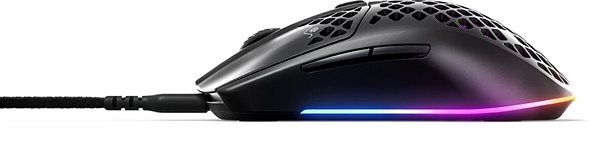 Gaming Mouse SteelSeries Aerox 3 Black Lateral view