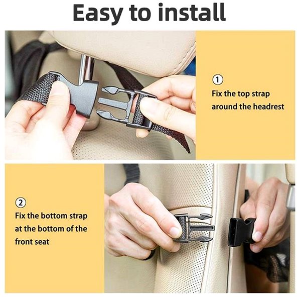 Car seat organiser Car seat organiser with tablet holder .