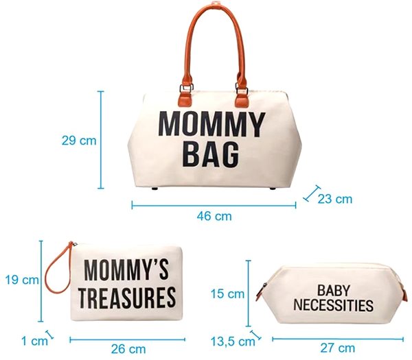 Přebalovací taška MXM Přebalovací taška Mommy Bag - 3v1, modrá ...