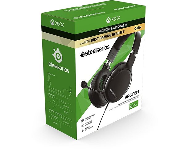 Gamer fejhallgató SteelSeries Arctis 1 - Xbox Series X Csomagolás/doboz