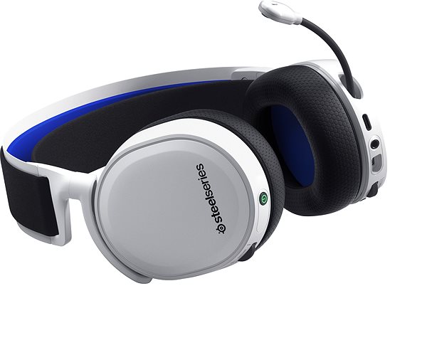 Gaming Headphones SteelSeries Arctis 7P+ White Lateral view