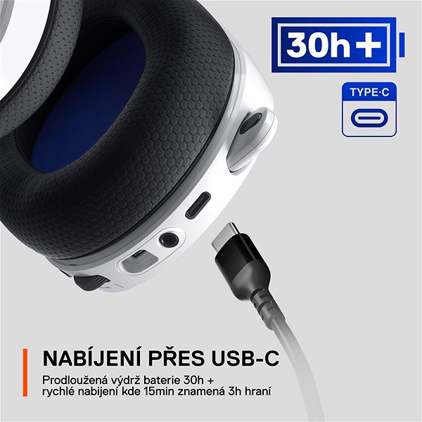 Gaming Headphones SteelSeries Arctis 7P+ White Features/technology