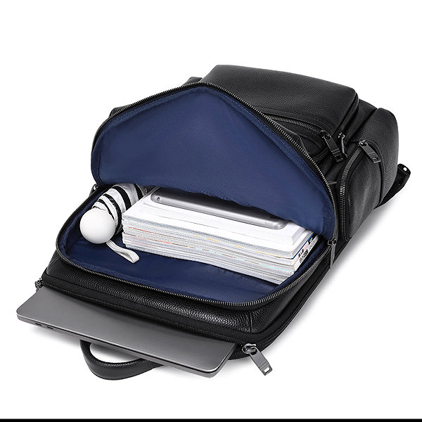 Backpack MYBALO Matterhorn leather business backpack for laptop .