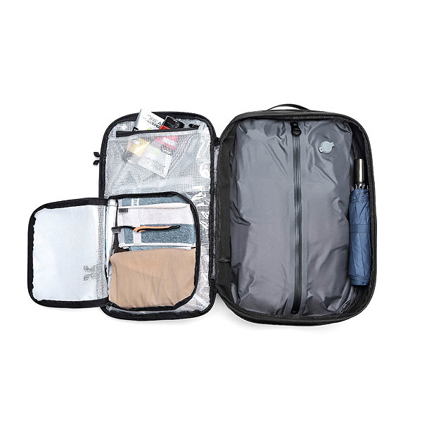 Backpack MYBALO Vacuo AIR compression travel backpack, grey .