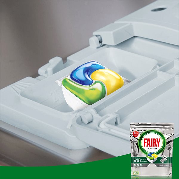 Dishwasher Tablets JAR Platinum Lemon 70 pcs Features/technology