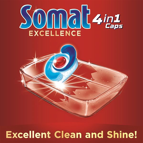 Dishwasher Tablets SOMAT Excellence Dishwasher Tablets 51 pcs Features/technology