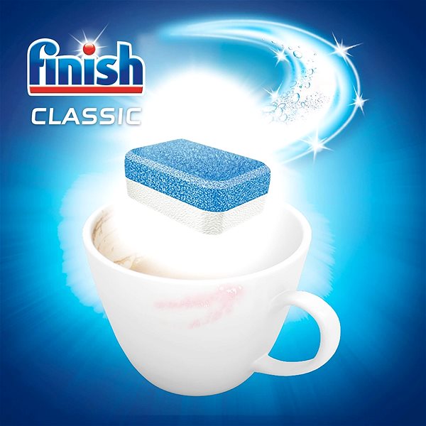 Tablety do umývačky FINISH Classic 110 ks Vlastnosti/technológia