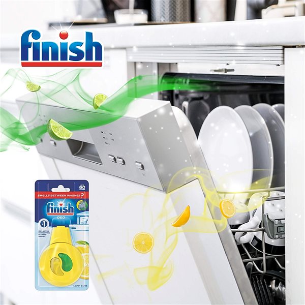Dishwasher Tablets FINISH Classic 90 pcs + Dishwasher Freshener Lemon & Lime Lifestyle