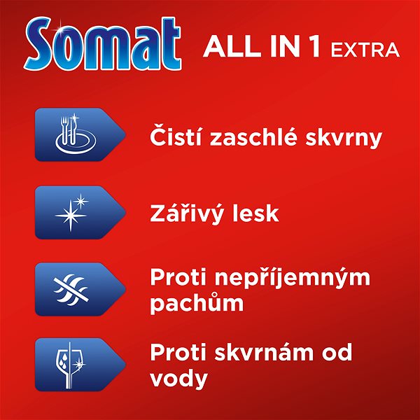 Mosogatógép tabletta SOMAT All-in-1 Extra 100 db ...