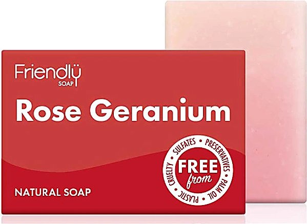 Solid Soap Friendly Soap Natural geranium soap .