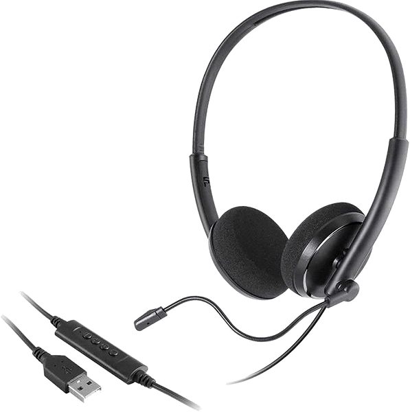 Fej-/fülhallgató MOZOS MTX 1091 ECO Csatlakozási lehetőségek (portok)