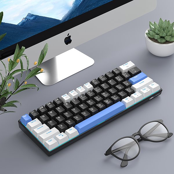 Keyboard MageGee STAR61-WB-R Mechanical Keyboard - US ...