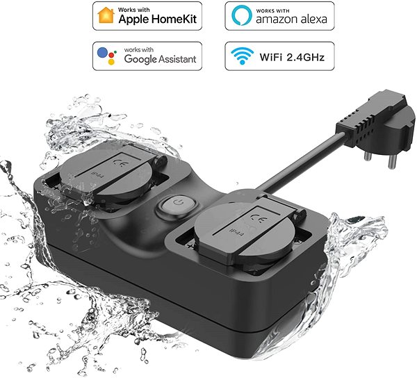 Smart Socket Meross Smart WiFi Outdoor Plug 2 AC Ports Apple HomeKit edition Features/technology