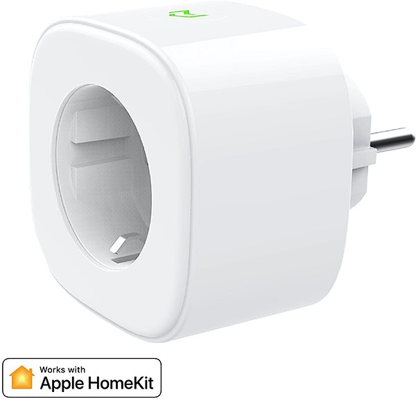 Okos konnektor Meross Smart Plug WiFi energiamonitor nélkül. Apple HomeKit Edition Oldalnézet