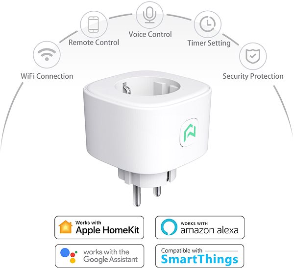 Smart zásuvka Meross Smart Plug WiFi Without Energy Monitor Apple HomeKit Edition Vlastnosti/technológia