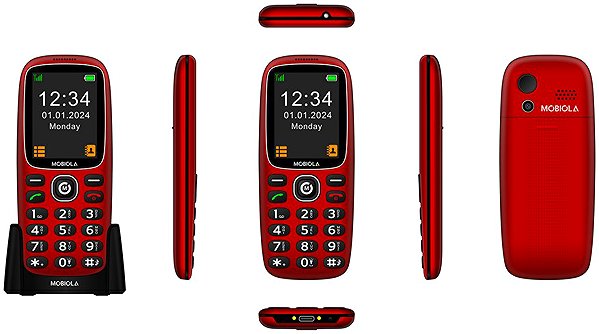 Mobile Phone Mobiola MB3120i red ...