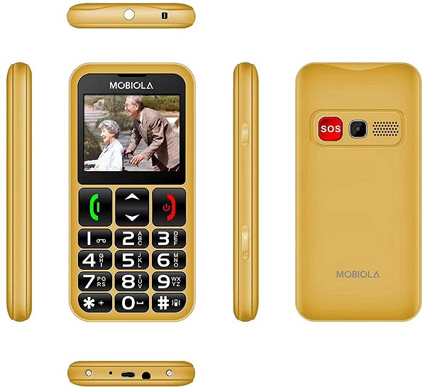 Mobile Phone Mobiola MB700 gold ...