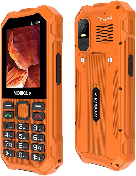 Mobilní telefon Mobiola MB510 TitanX 4G oranžová ...