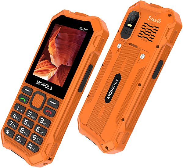 Mobilní telefon Mobiola MB510 TitanX 4G oranžová ...