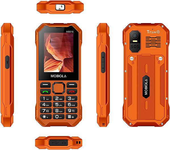 Mobilní telefon Mobiola MB510 TitanX 4G oranžová ...