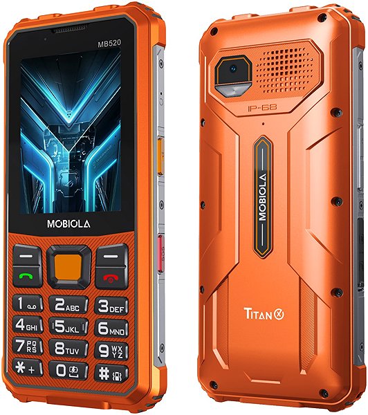 Mobile Phone Mobiola MB520 TitanX 4G orange ...