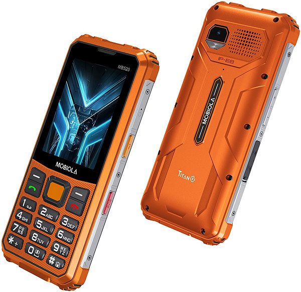 Mobile Phone Mobiola MB520 TitanX 4G orange ...