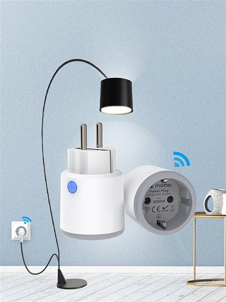 Smart Socket MOES Matter smart plug 16A (with power monitor) ...