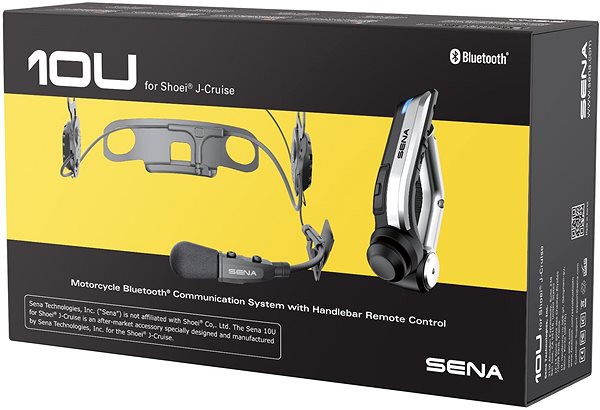 Intercom SENA Bluetooth handsfree headset 10U na prilby Shoei J-Cruise ...