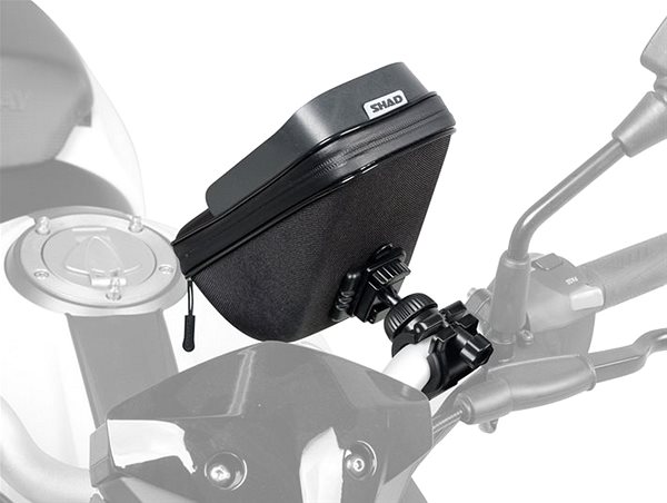 Phone Holder SHAD Smartphone Holder for Handlebar with Storage (1l), 6,6