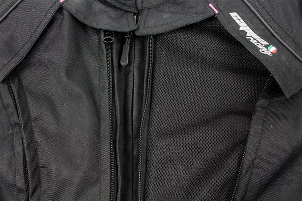Motorkárska bunda Cappa Racing STRADA textilná čierna/ružová S ...