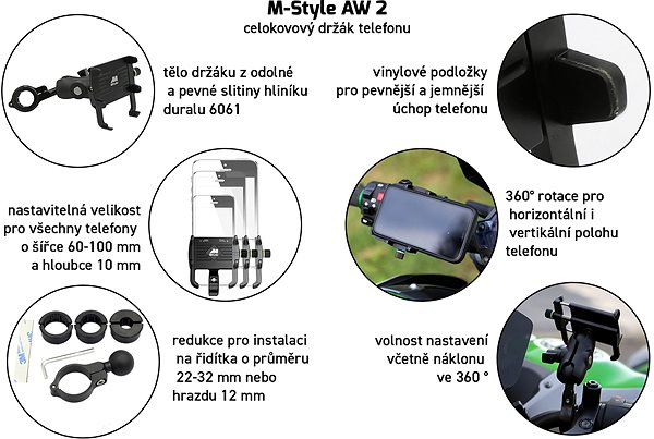 Phone Holder M-Style AW 2 All-metal Phone Holder ...