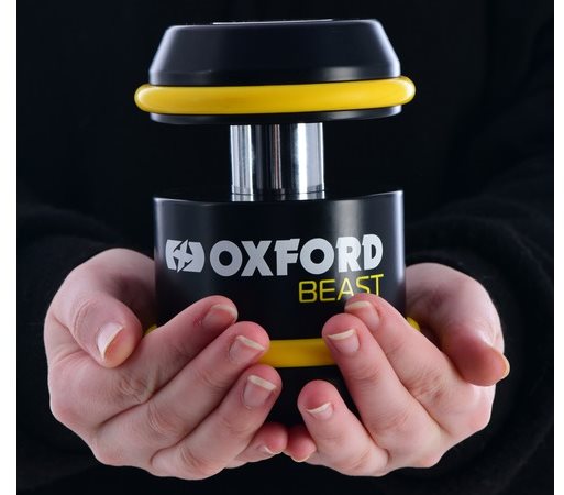 Motorzár OXFORD BEAST LOCK, (fekete/sárga) ...