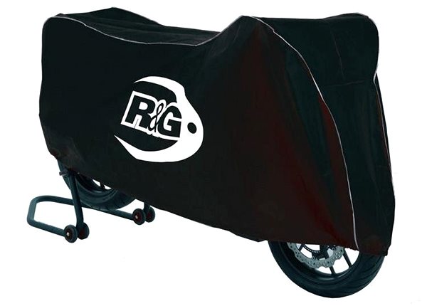 Plachta na motorku R & G Superbike/Street priedušná vnútorná plachta čierna/strieborná ...