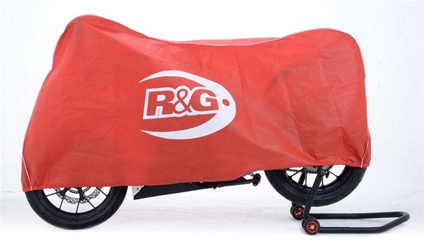 Plachta na motorku R & G Superbike/Street priedušná vnútorná plachta červená/biela ...