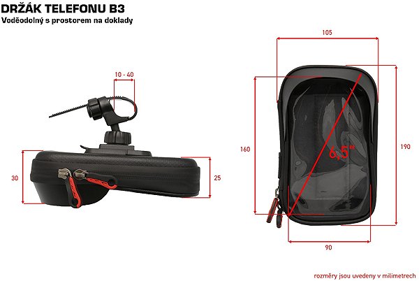 Phone holder SEFIS B3 Waterproof Bike Phone Holder + Gift Flex Bike Phone Holder ...