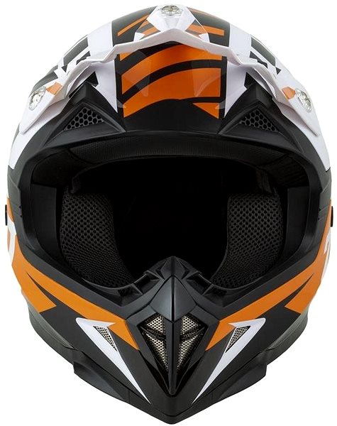 Helma na motorku ZED přilba X1.9, (oranžová/černá/bílá, vel. L) ...