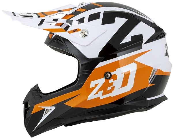 Helma na motorku ZED přilba X1.9, (oranžová/černá/bílá, vel. L) ...
